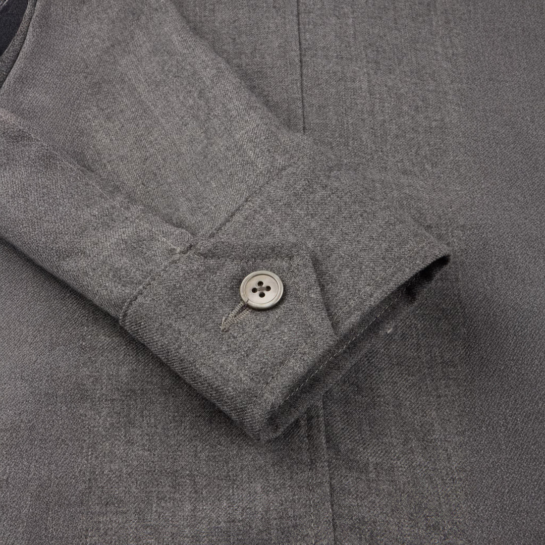 Dark Gray Merino Wool Safari Jacket - Stenströms