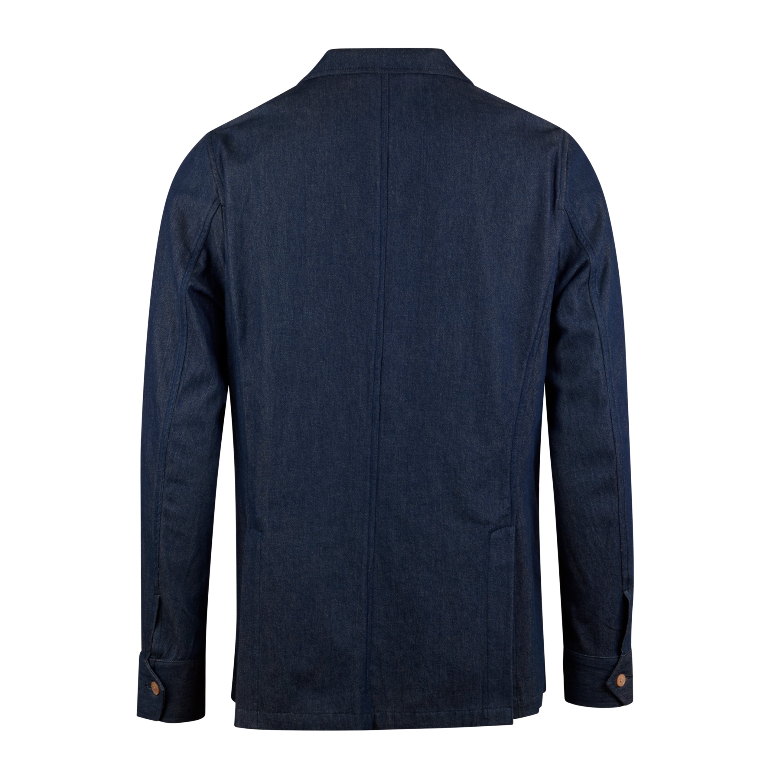 Dark Blue Denim Cotton Overshirt - Stenströms