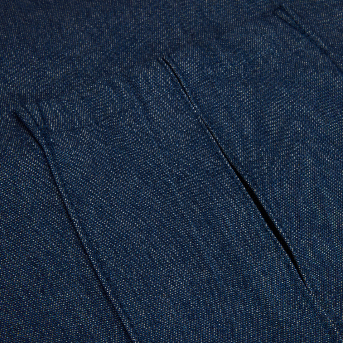 Dark Blue Denim Cotton Overshirt - Stenströms
