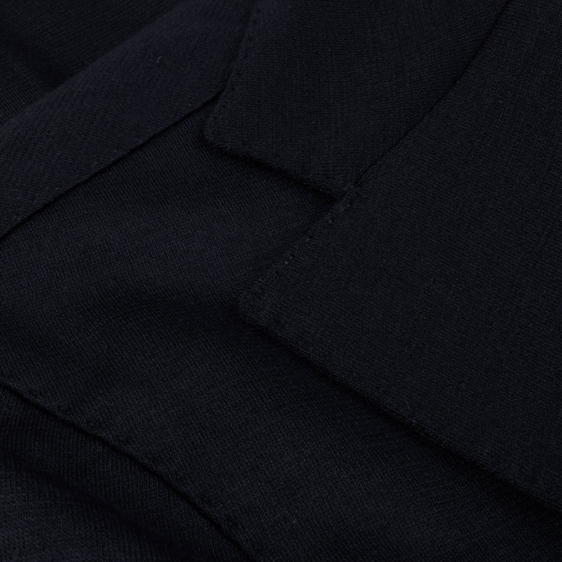 Navy Blue Solid Wool Jersey Soft Unconstructed Sport Jacket - Stenströms