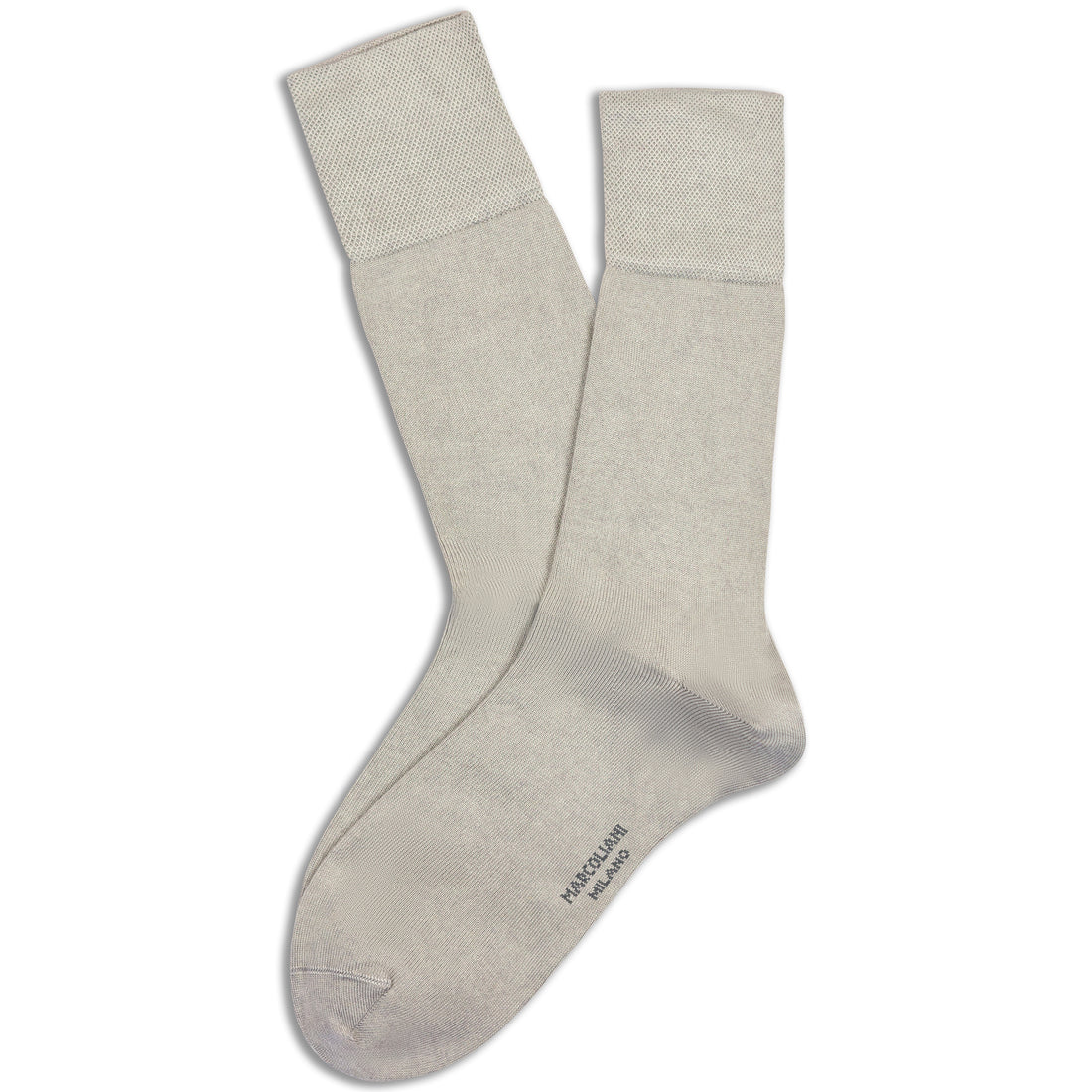 Ice Gray Mousse of Modal Mid-Calf Socks - Marcoliani