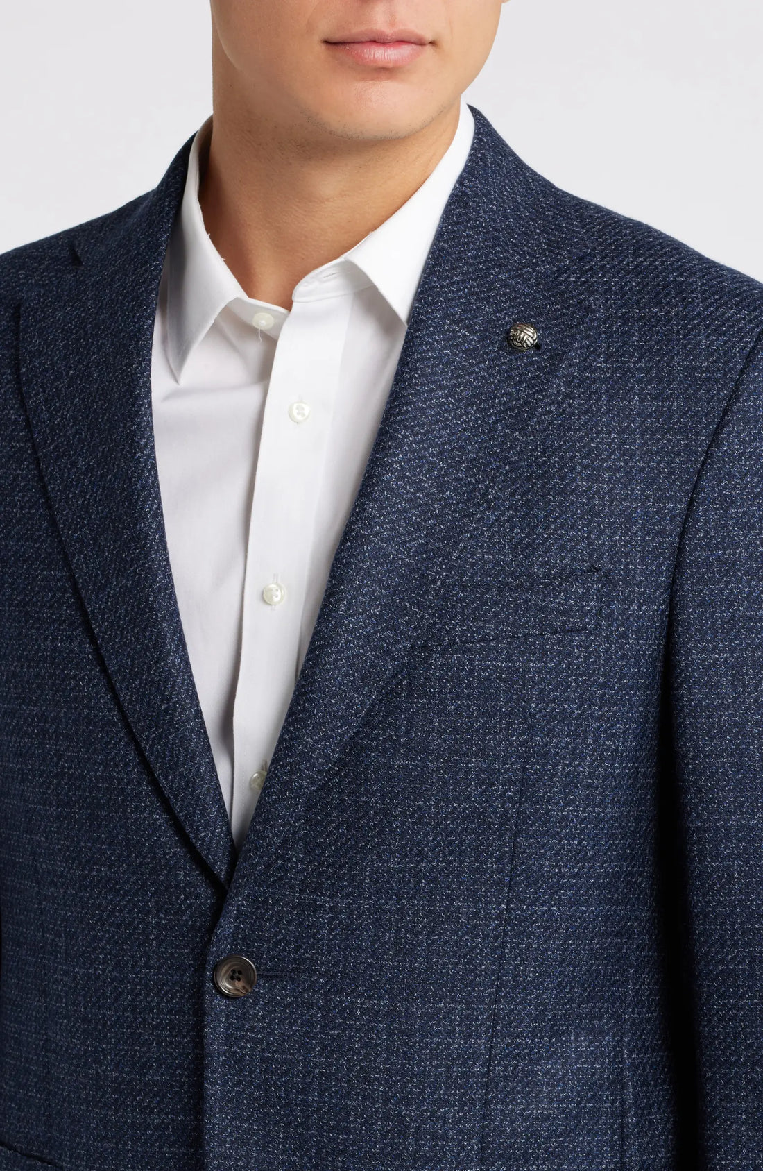 Blue Mélange Morton Contemporary Fit Wool Sport Jacket - Jack Victor