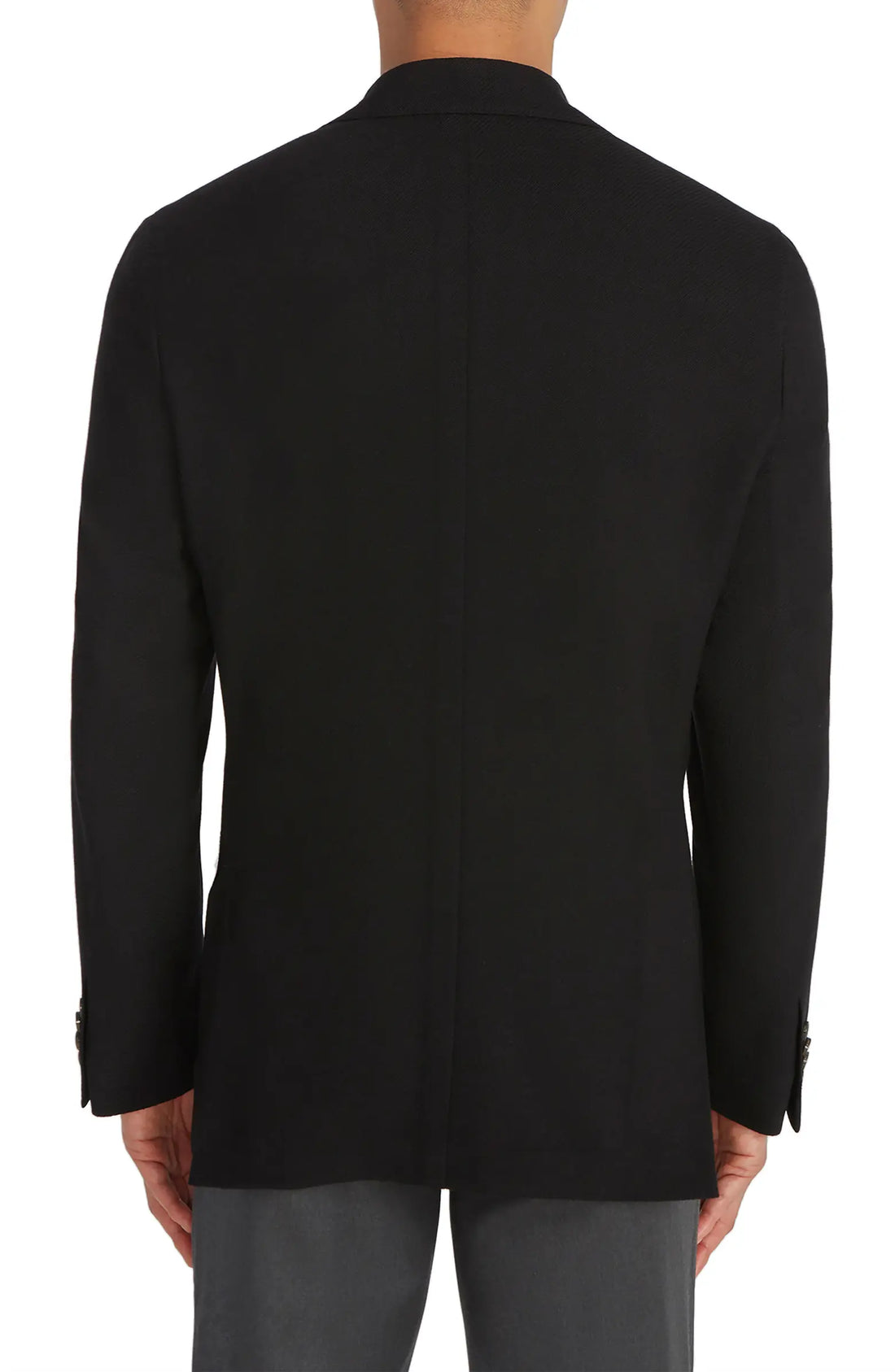 Black Comfortwear Queens Contemporary Fit Unconstructed Knit Sport Coat - Jack Victor - Boutique Jacques International