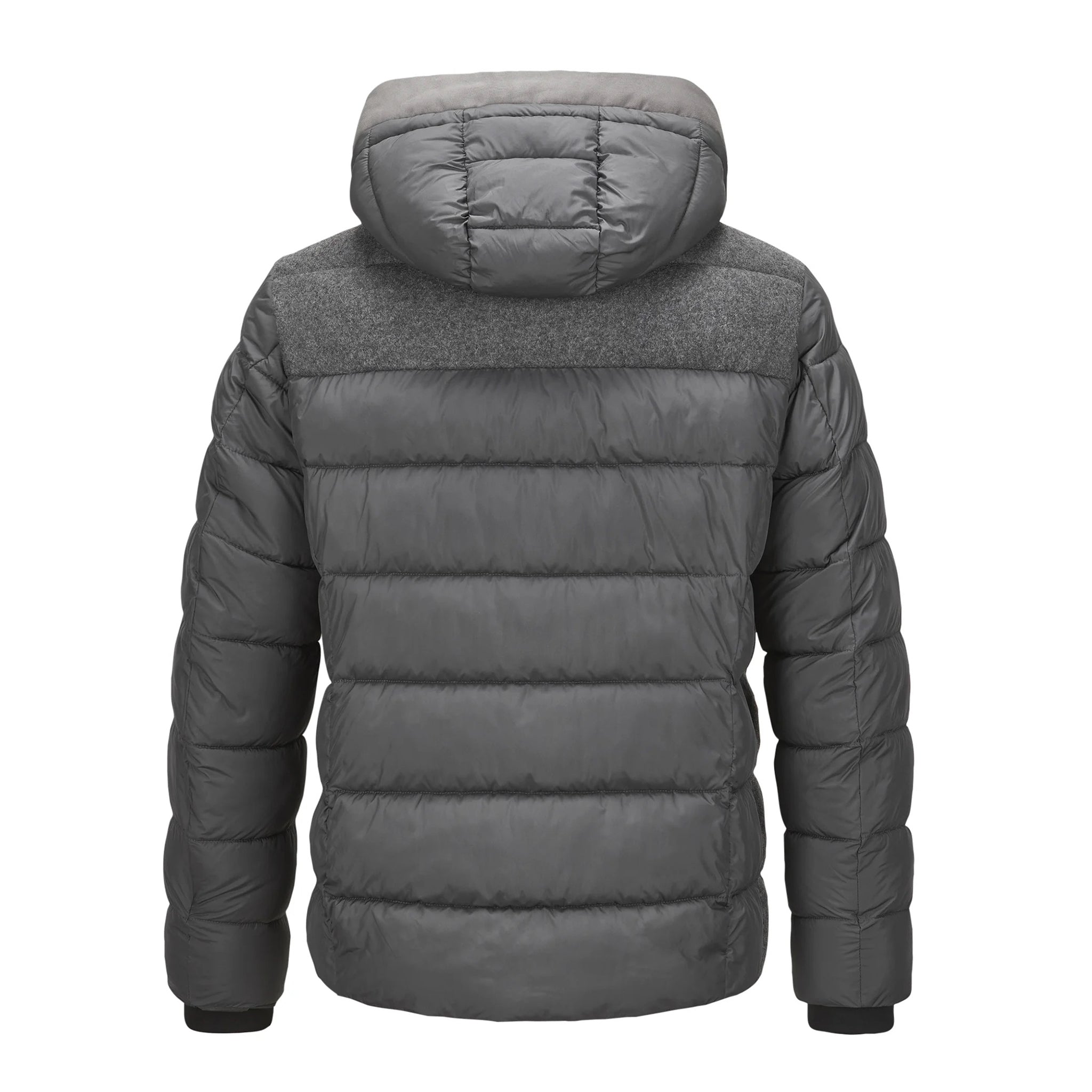 Gray Wool Hybrid Quilted Winter Coat - Milestone – Boutique