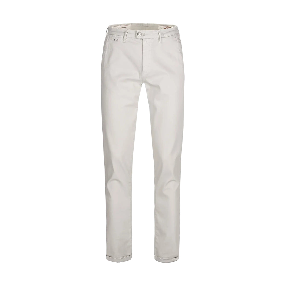 Ice Gray Soft Dye Luis Slim Fit Super-Stretch Chino Pants - TRAMAROSSA