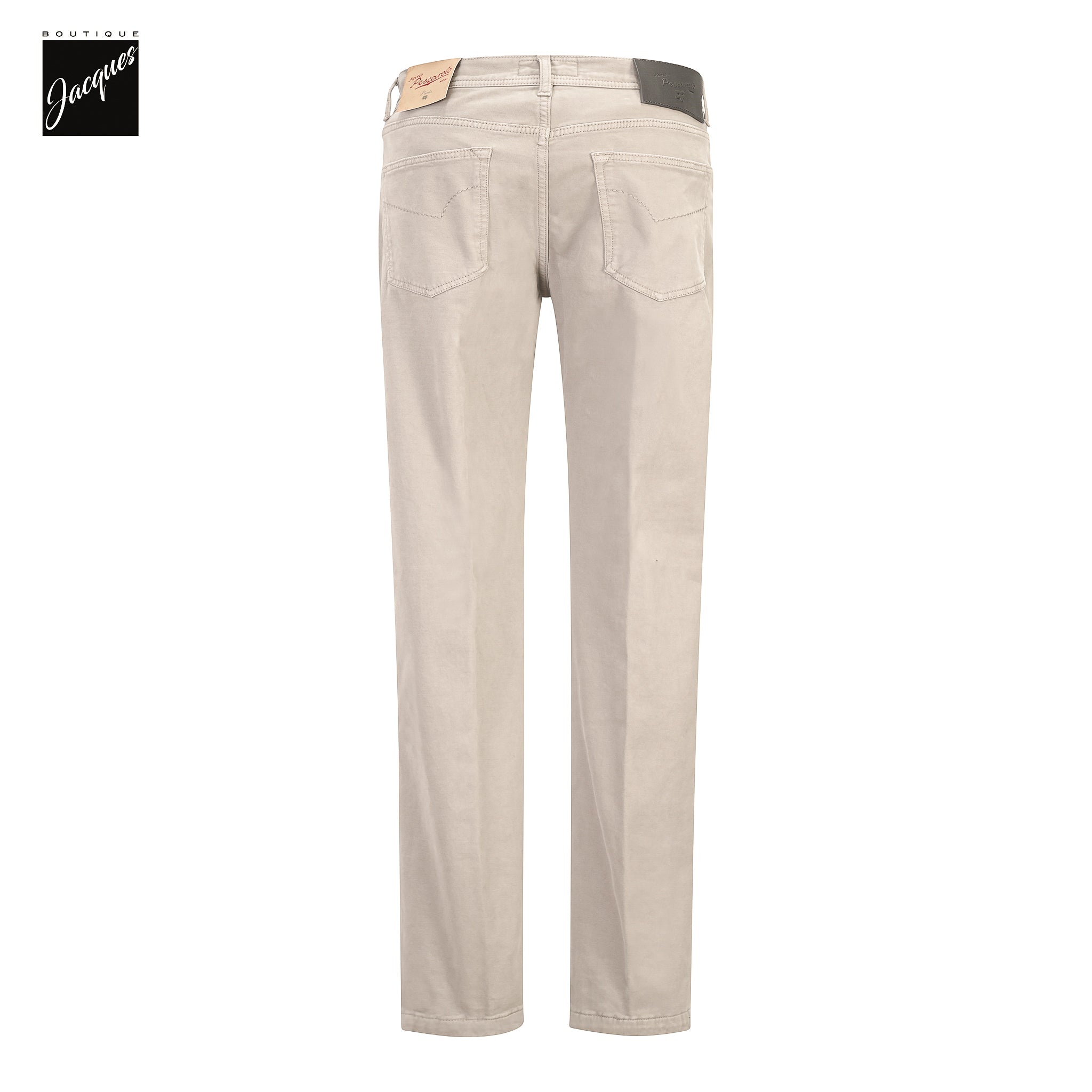 Beige Cotton-Cashmere Nerano M Tailored Fit Five Pocket Pants - Marco Pescarolo
