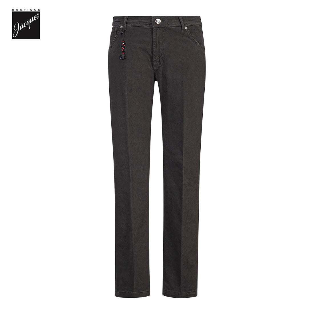 Brown Cotton-Cashmere Nerano M Tailored Fit Five Pocket Pants - Marco Pescarolo