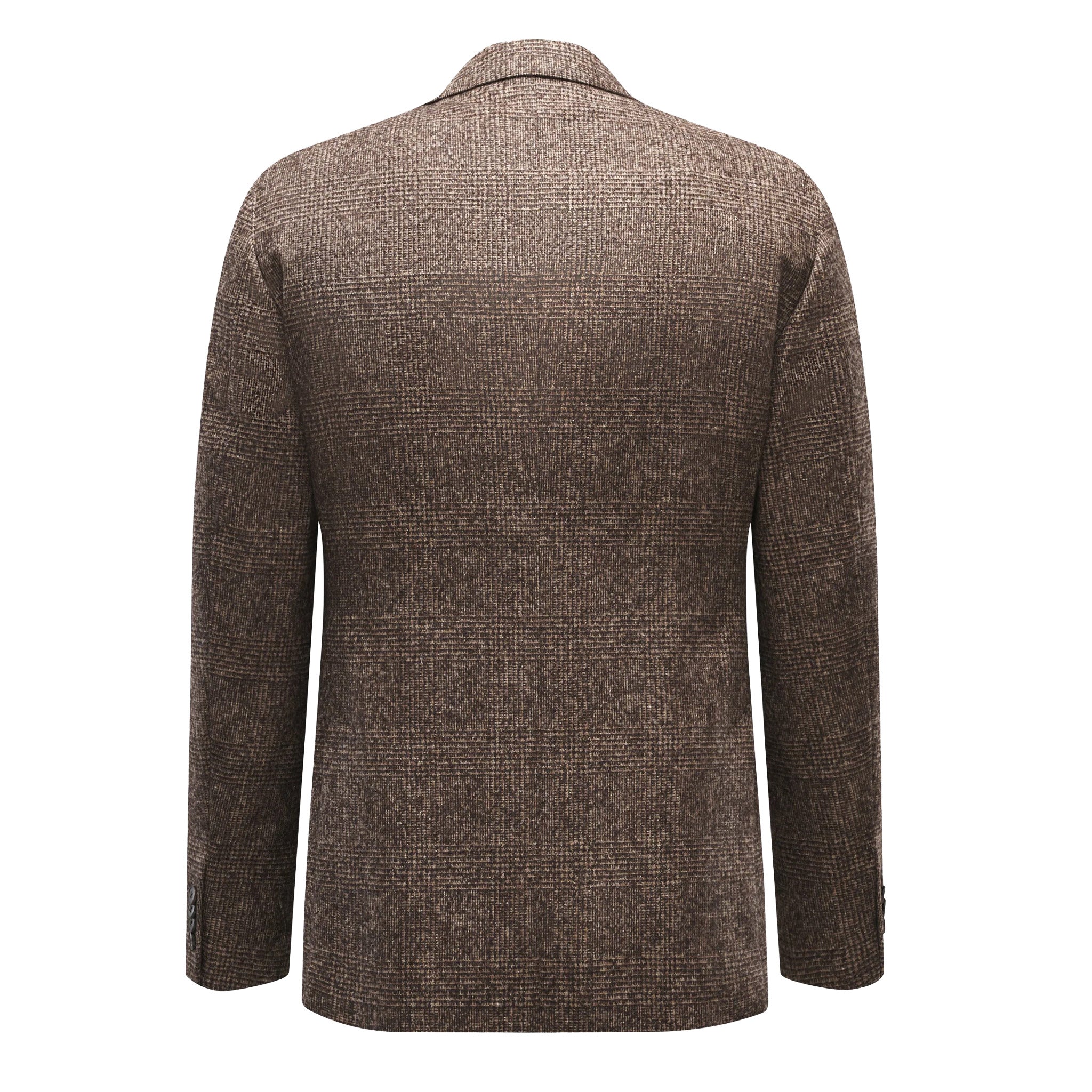 Brown Check Delfino Alpaca/Wool/Silk Dream Fit Sport Jacket - Luigi Bianchi - Boutique Jacques International