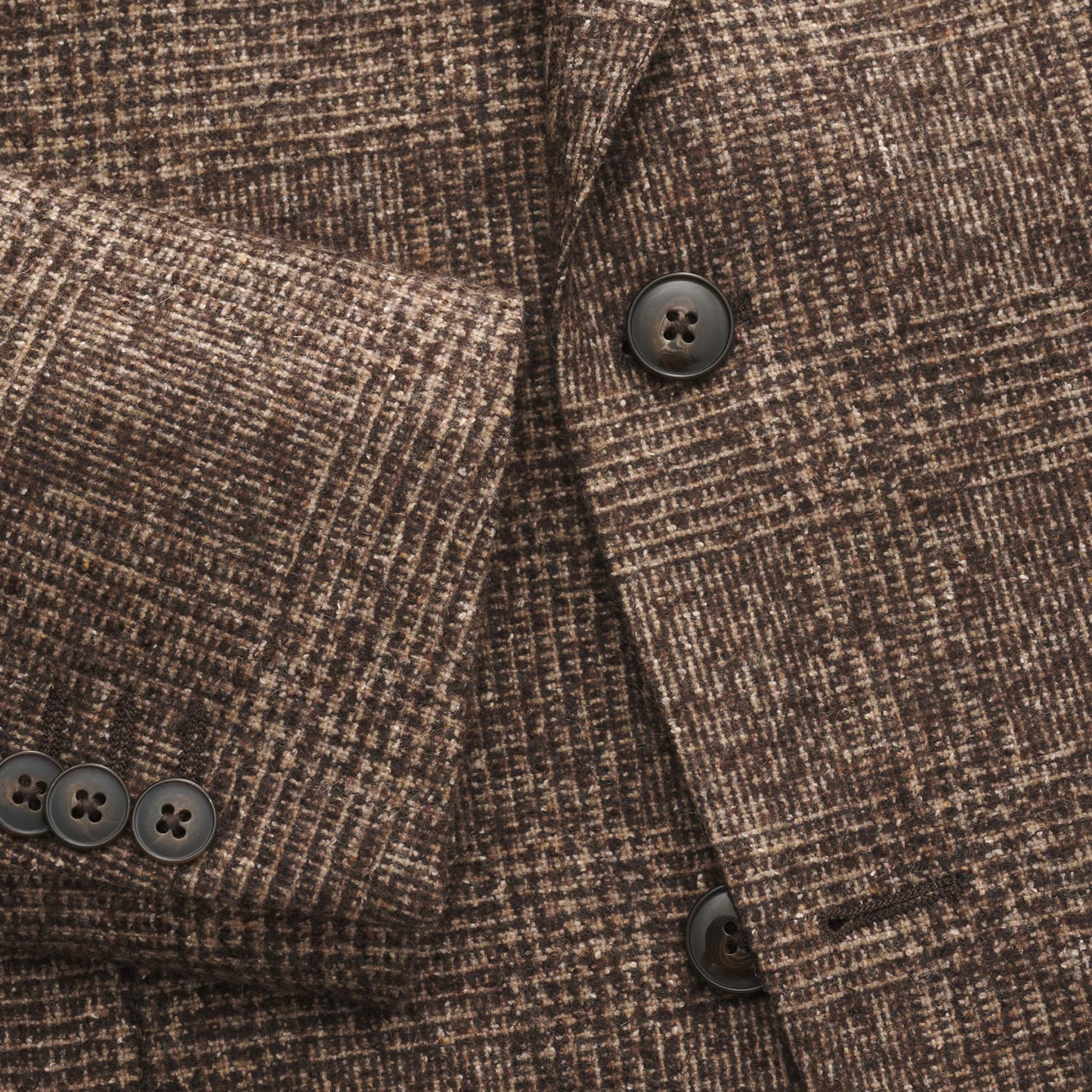 Brown Check Delfino Alpaca/Wool/Silk Dream Fit Sport Jacket - Luigi Bianchi - Boutique Jacques International