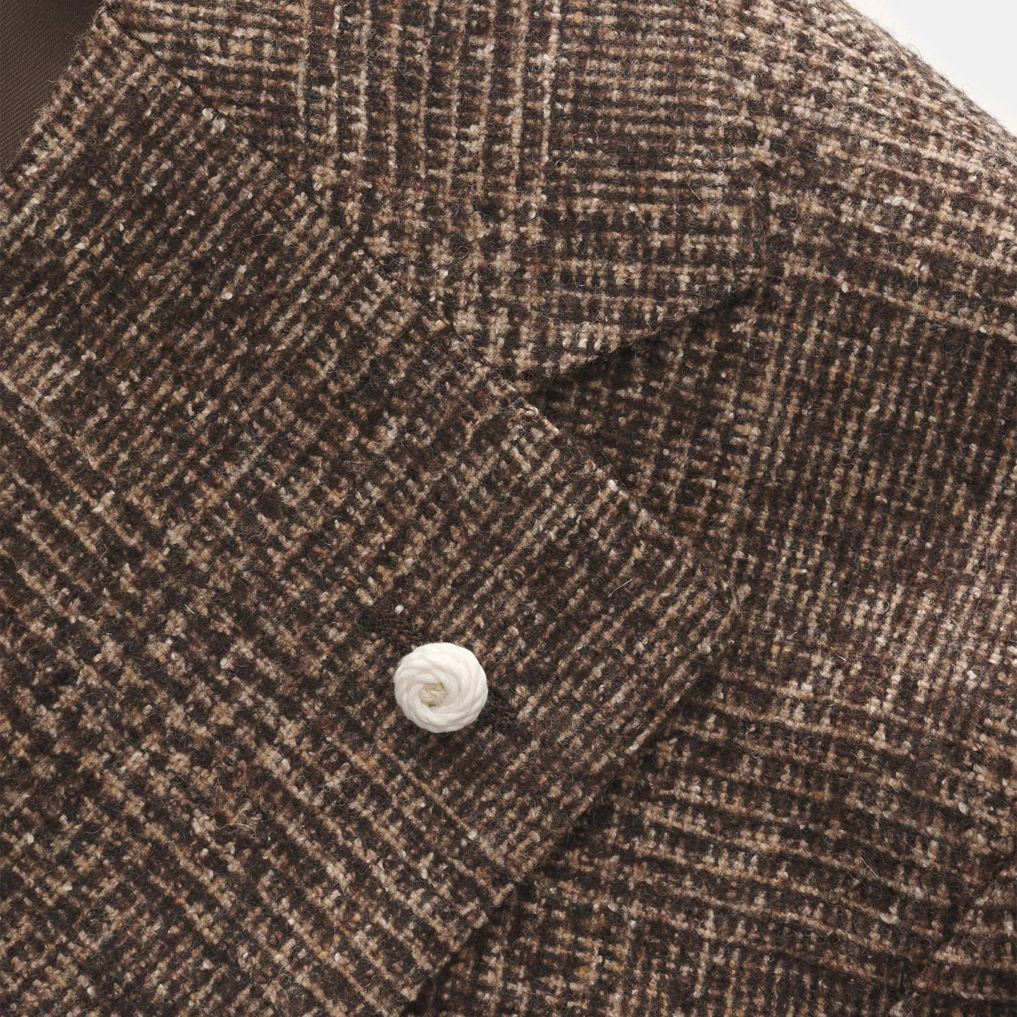 Brown Check Delfino Alpaca/Wool/Silk Dream Fit Sport Jacket - Luigi Bianchi - Boutique Jacques International