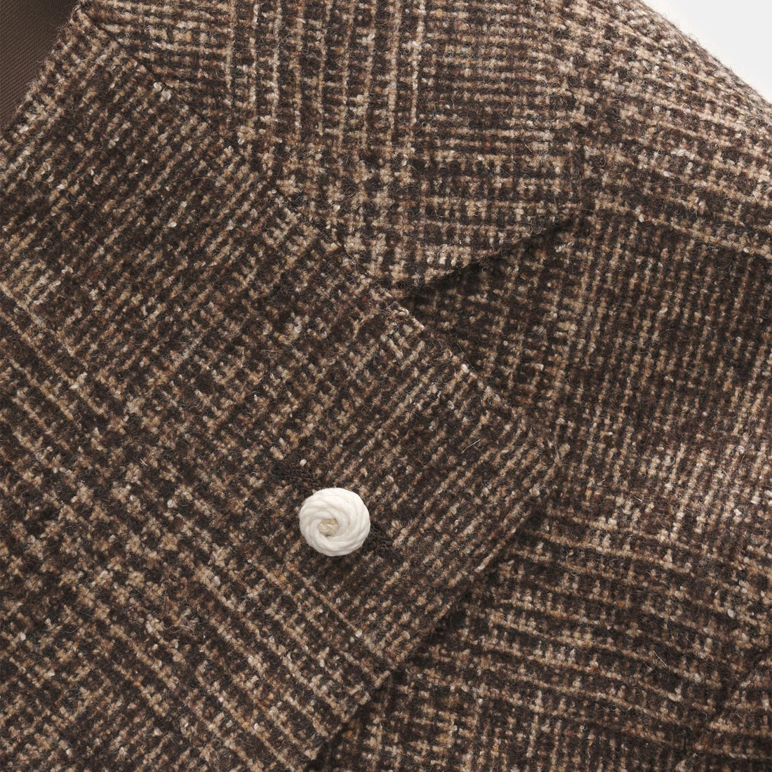 Brown Check Delfino Alpaca/Wool/Silk Dream Fit Sport Jacket - Luigi Bianchi - Boutique Jacques International