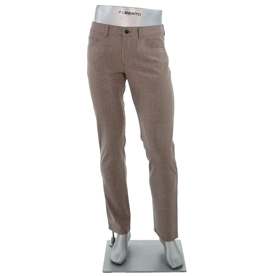 ALBERTO - PIPE Ceramica Desert (Beige Melange) Dress Five Pocket Pants