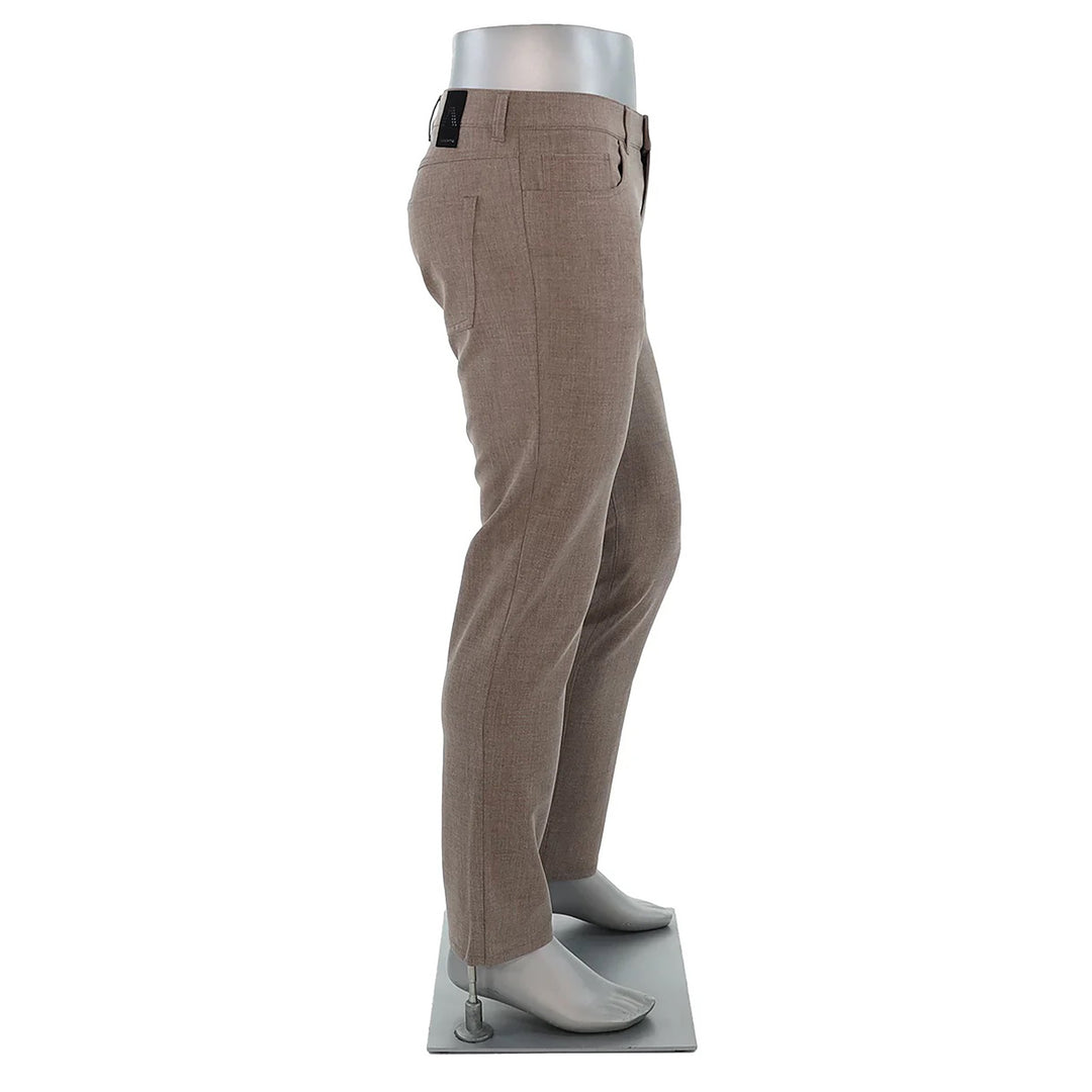 ALBERTO - PIPE Ceramica Desert (Beige Melange) Dress Five Pocket Pants