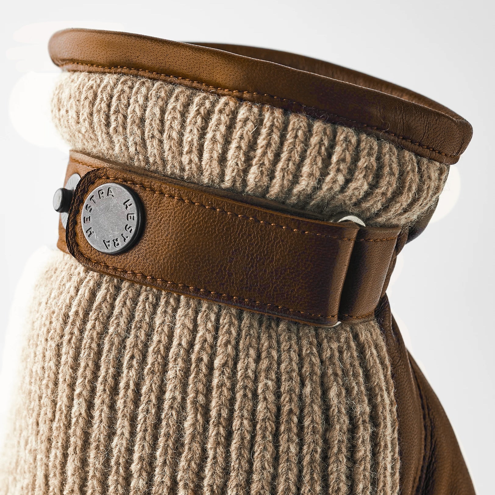 Light Brown Christopher Wool & Hairsheep Leather Gloves - Hestra - Boutique Jacques International
