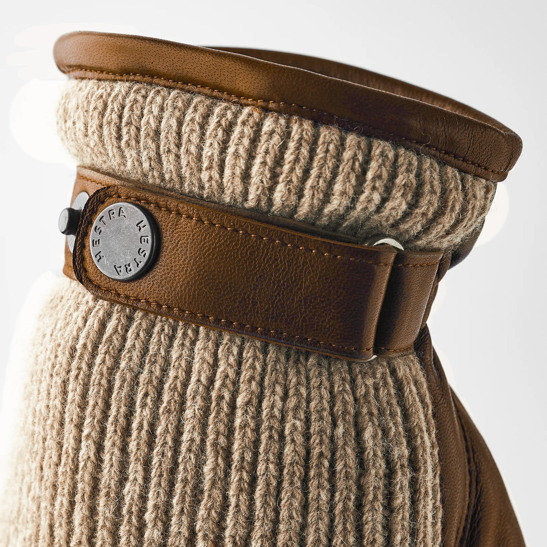 Light Brown Christopher Wool & Hairsheep Leather Gloves - Hestra - Boutique Jacques International
