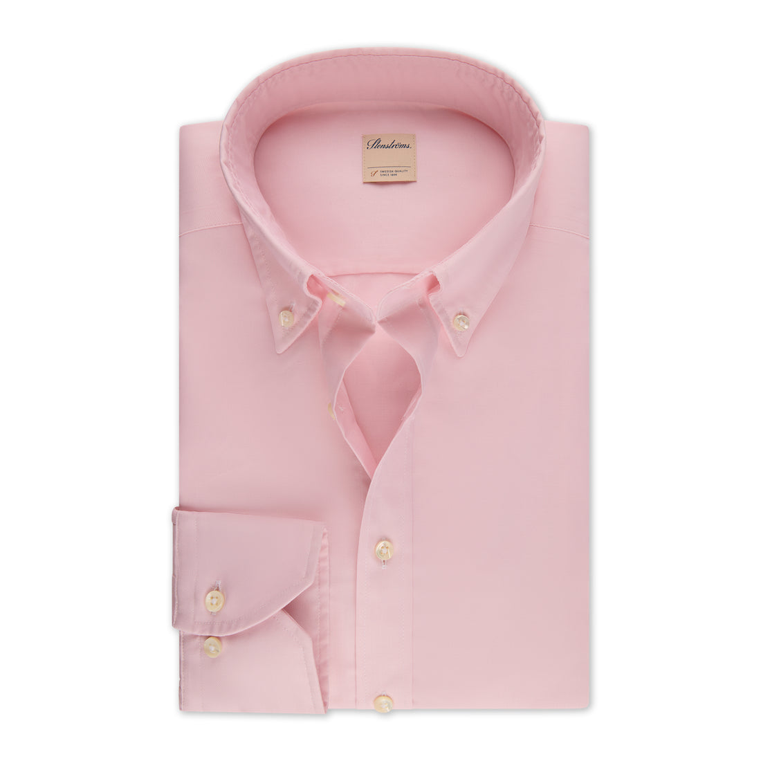 Light Pink Oxford Fitted Body Casual Shirt - Stenströms - Boutique Jacques International