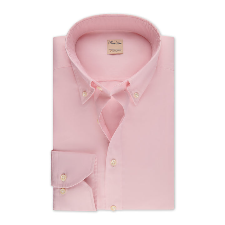 Light Pink Oxford Fitted Body Casual Shirt - Stenströms - Boutique Jacques International