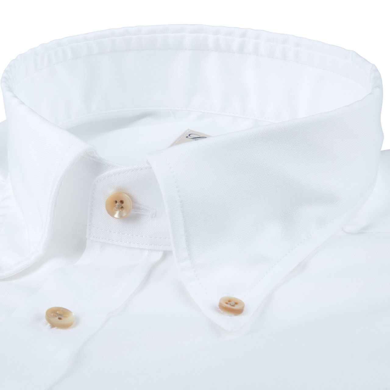Casual White Fitted Body Oxford Shirt - Stenströms