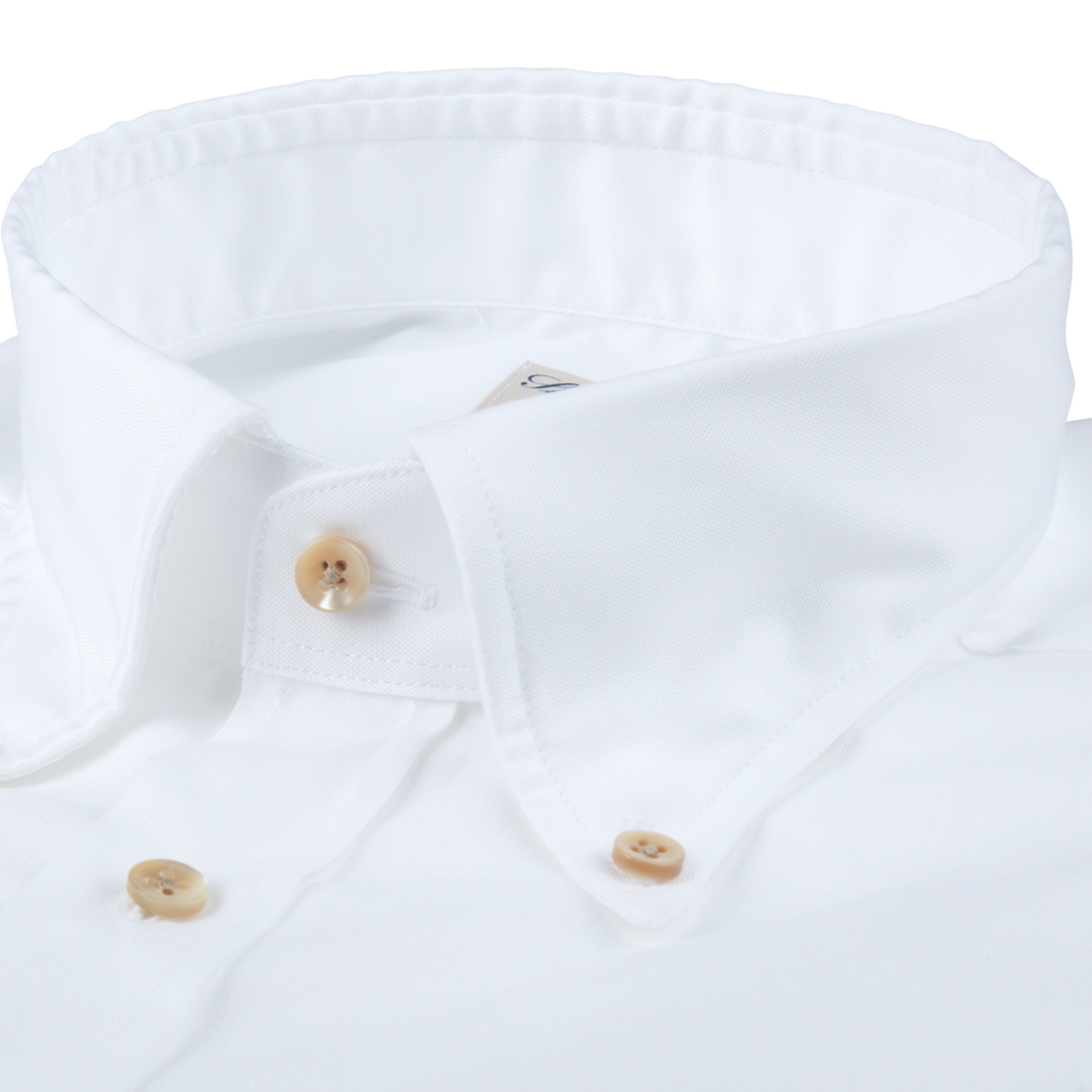 Casual White Fitted Body Oxford Shirt - Stenströms