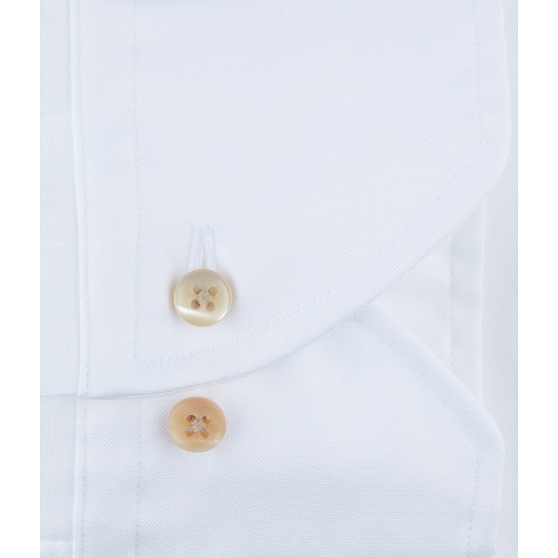 Casual White Fitted Body Oxford Shirt - Stenströms