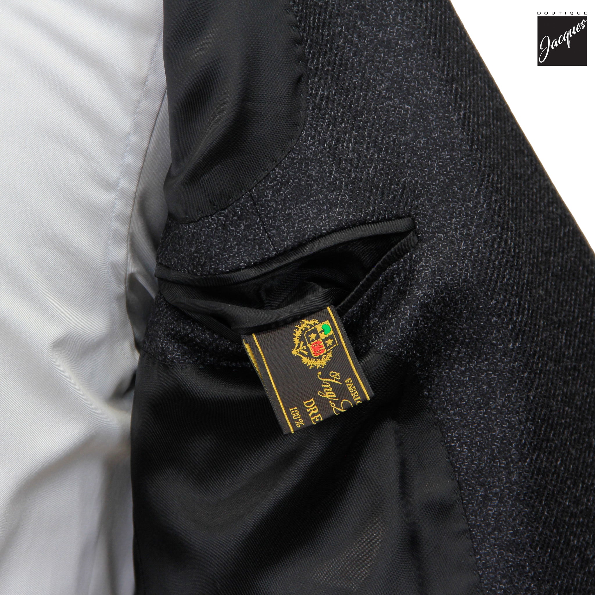 Charcoal Wool-Silk Dream Tweed Contemporary Fit Sport Jacket - Luigi Bianchi