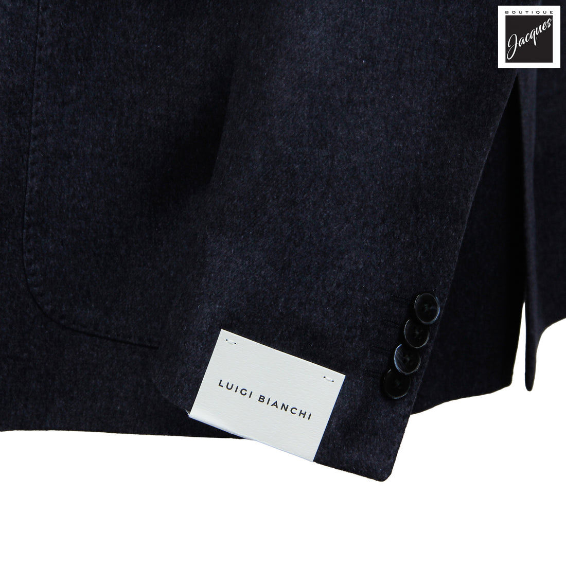 Dark Blue Silk-Cashmere Contemporary Dream Fit Sport Jacket - Luigi Bianchi