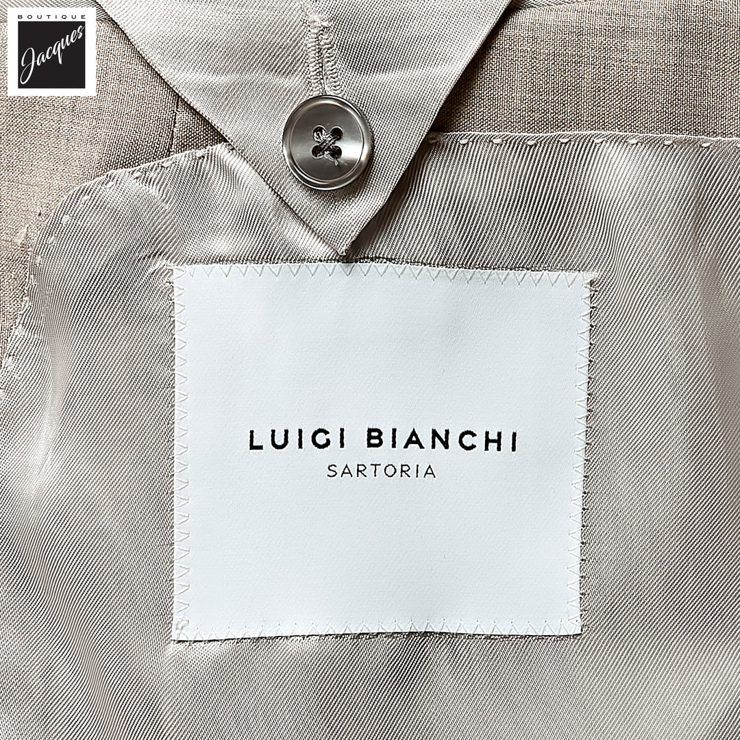 Beige Vitale Barberis Wool Cashmere Dream Contemporary Fit Suit - Luigi Bianchi - Boutique Jacques International