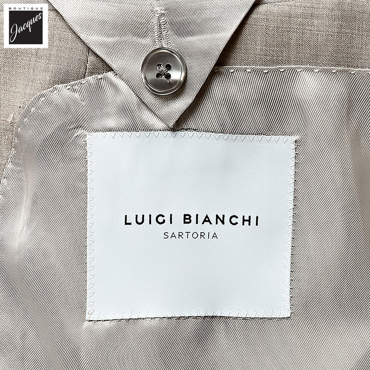 Beige Vitale Barberis Wool Cashmere Dream Contemporary Fit Suit - Luigi Bianchi - Boutique Jacques International