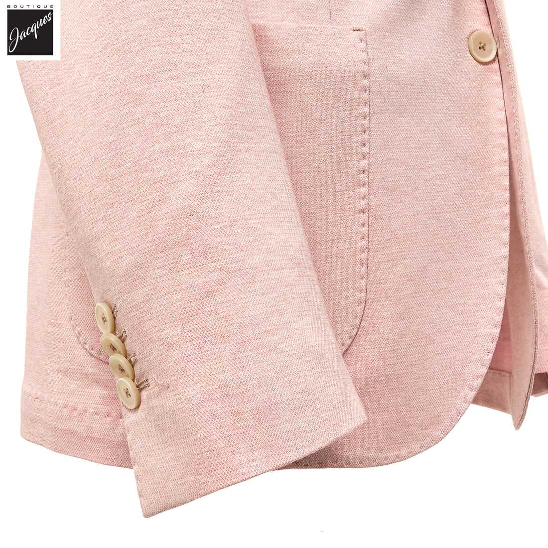 Oyster Pink Cotton-Linen Jack Fit Unconstructed Sport Jacket - L.B.M. 1911 - Boutique Jacques International