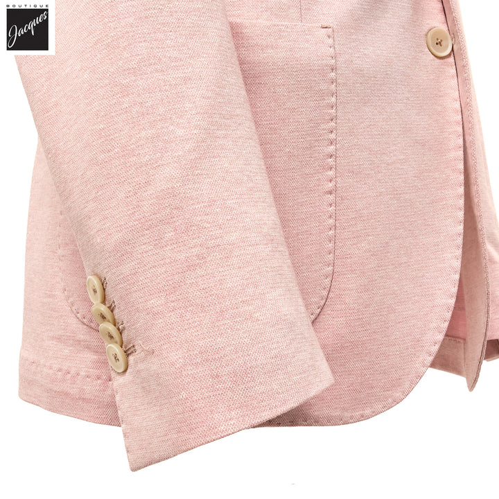Oyster Pink Cotton-Linen Jack Fit Unconstructed Sport Jacket - L.B.M. 1911 - Boutique Jacques International