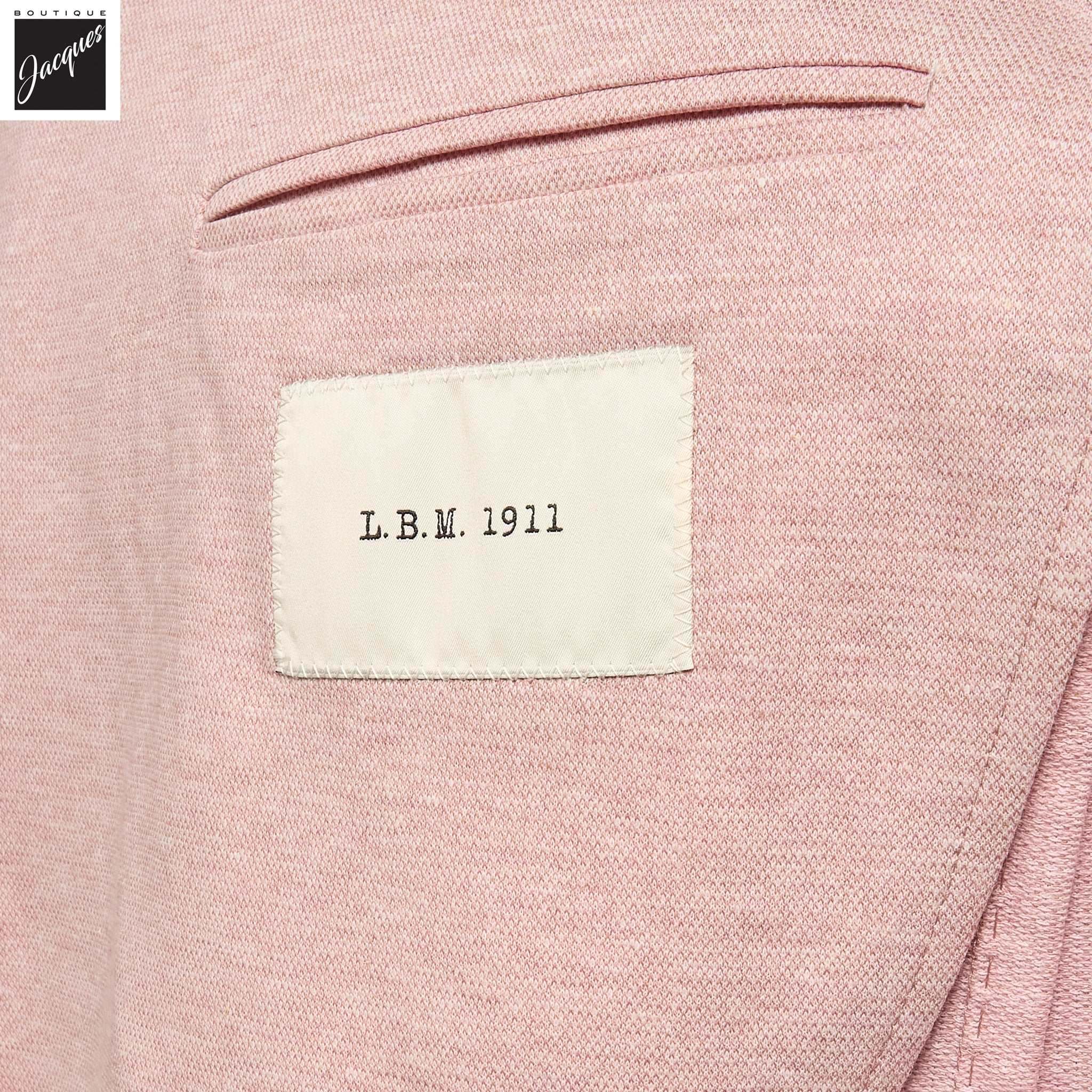 Oyster Pink Cotton-Linen Jack Fit Unconstructed Sport Jacket - L.B.M. 1911 - Boutique Jacques International