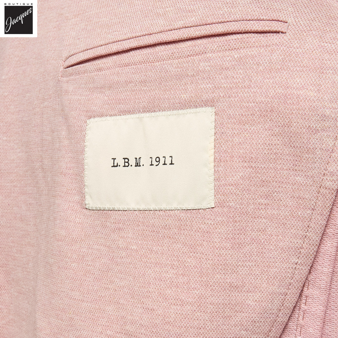 Oyster Pink Cotton-Linen Jack Fit Unconstructed Sport Jacket - L.B.M. 1911 - Boutique Jacques International
