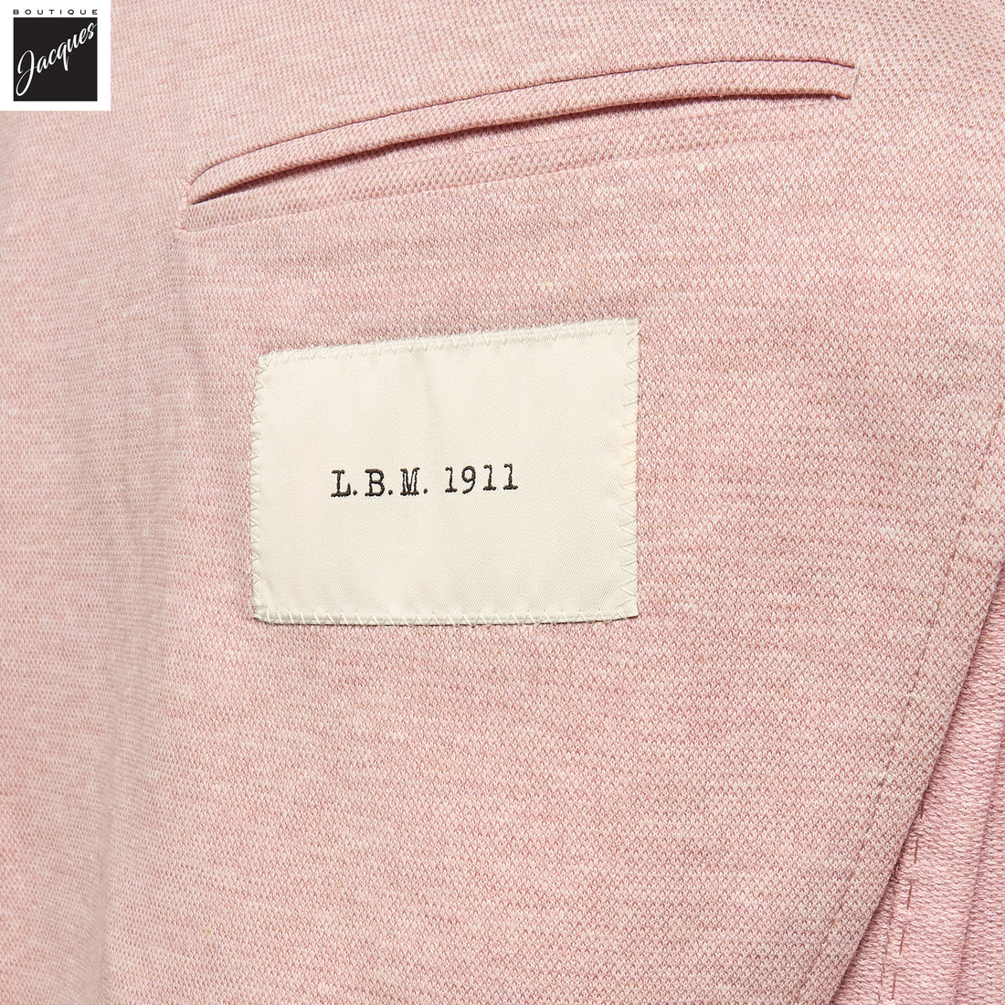 Oyster Pink Cotton-Linen Jack Fit Unconstructed Sport Jacket - L.B.M. 1911 - Boutique Jacques International