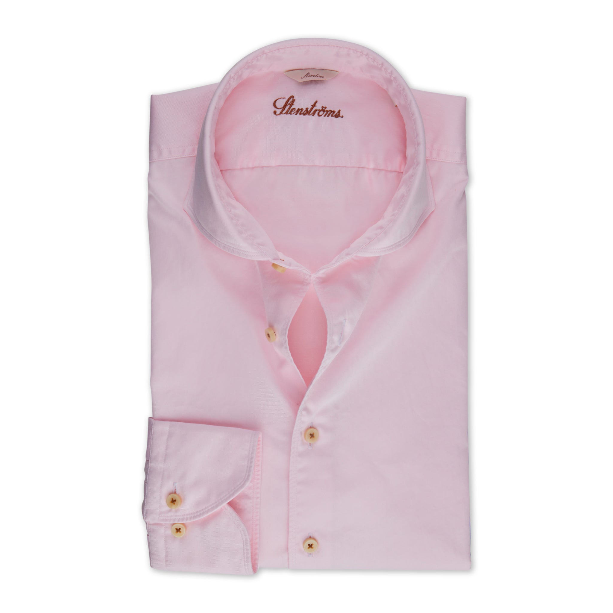 Pink Garment Wash Fitted Body Casual Shirt - Stenströms