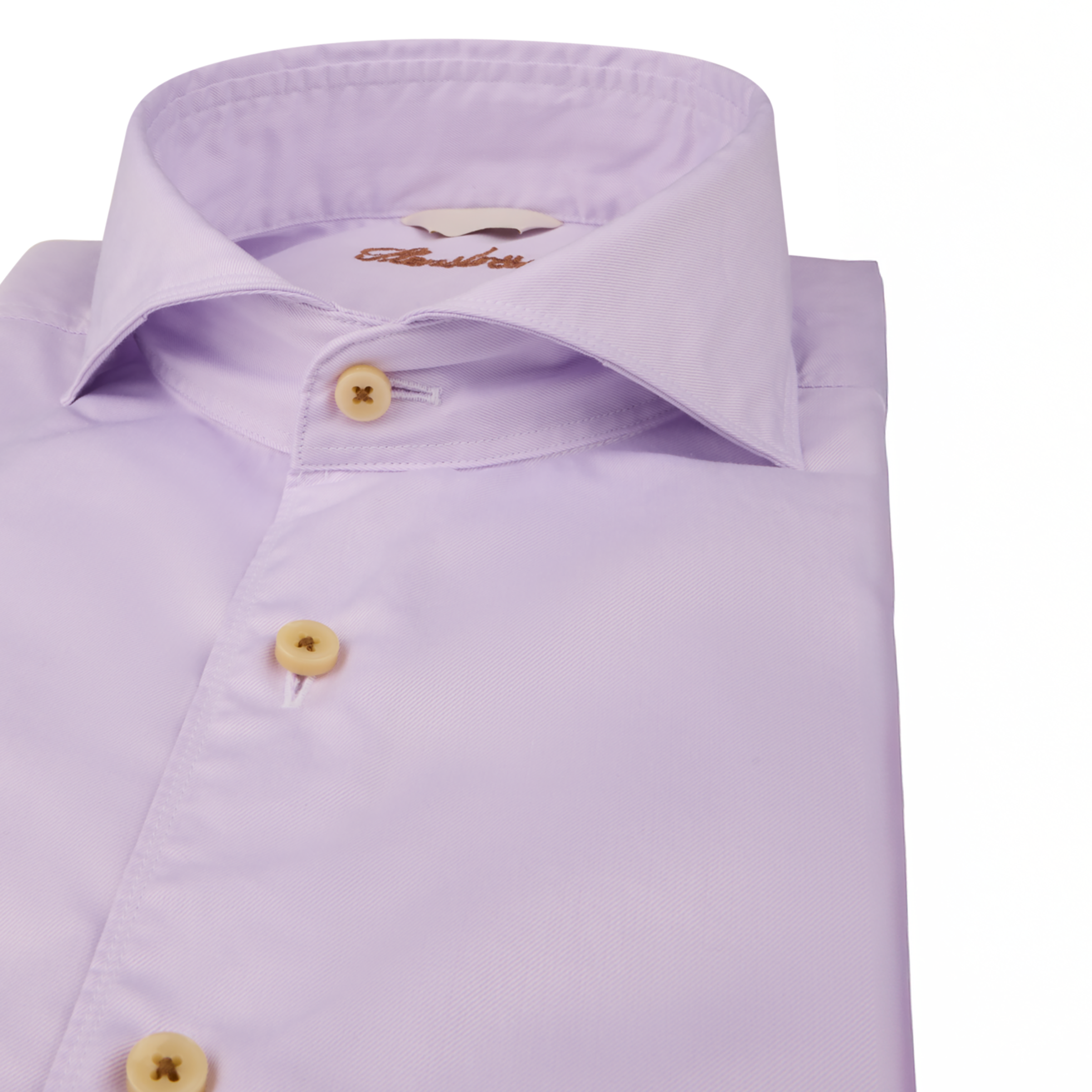 Lavender Garment Wash Fitted Casual Shirt - Stenströms