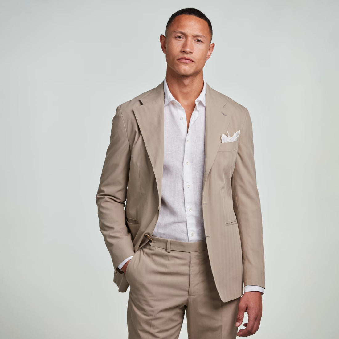 White Linen Fitted Body Casual Shirt - Stenströms - Boutique Jacques International