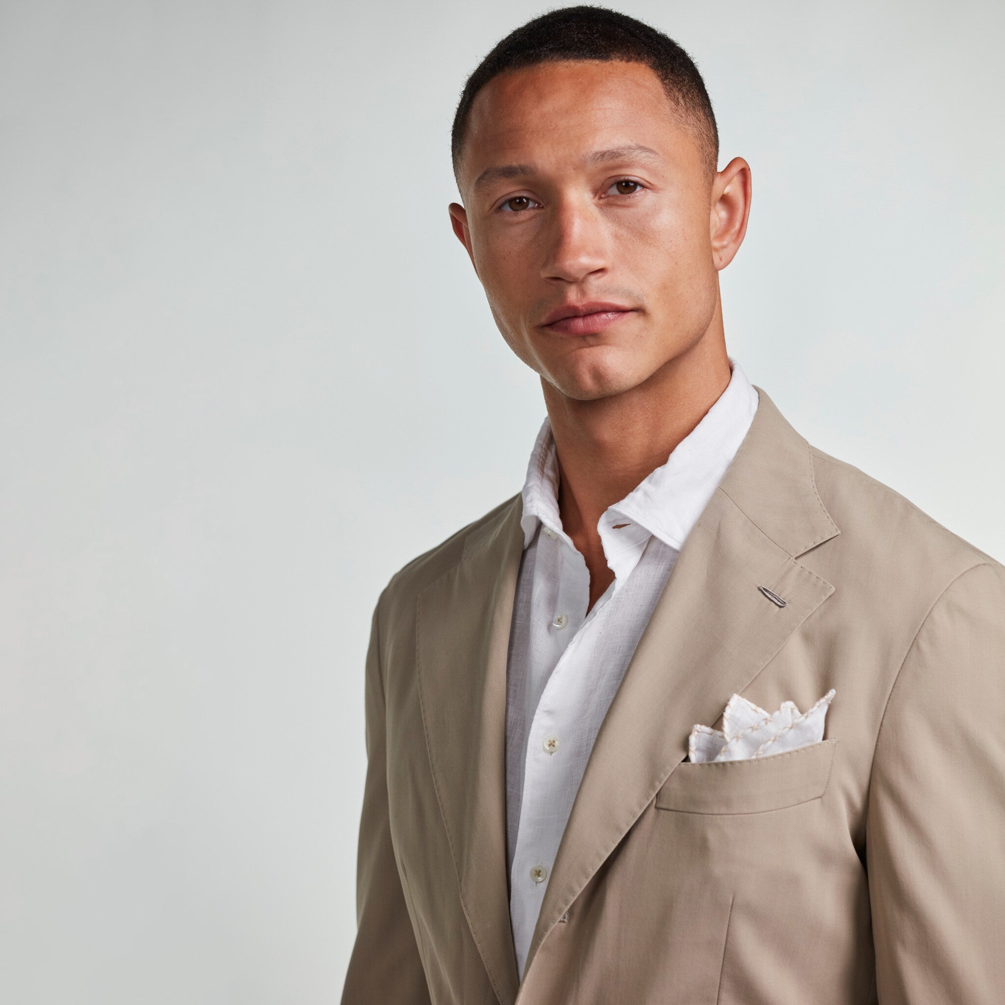 White Linen Fitted Body Casual Shirt - Stenströms - Boutique Jacques International