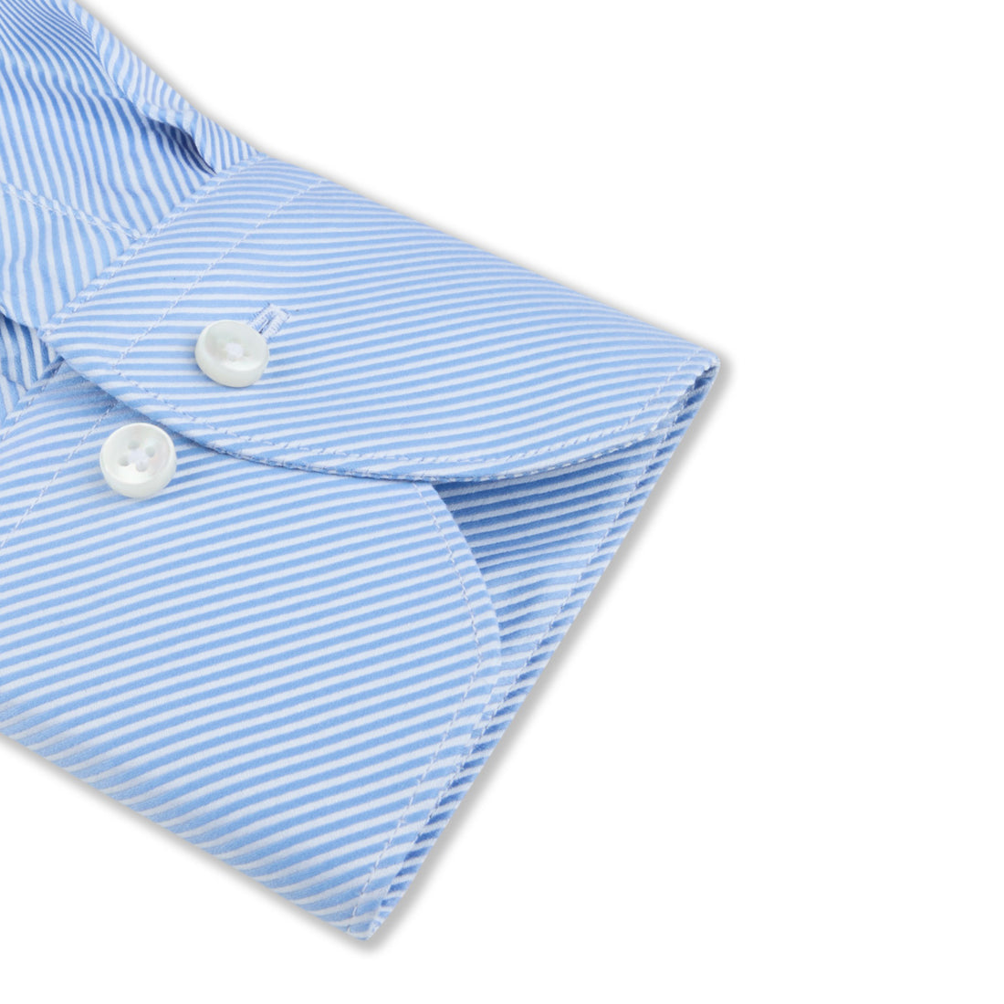 Light Blue Twill Slimline Shirt - Stenströms