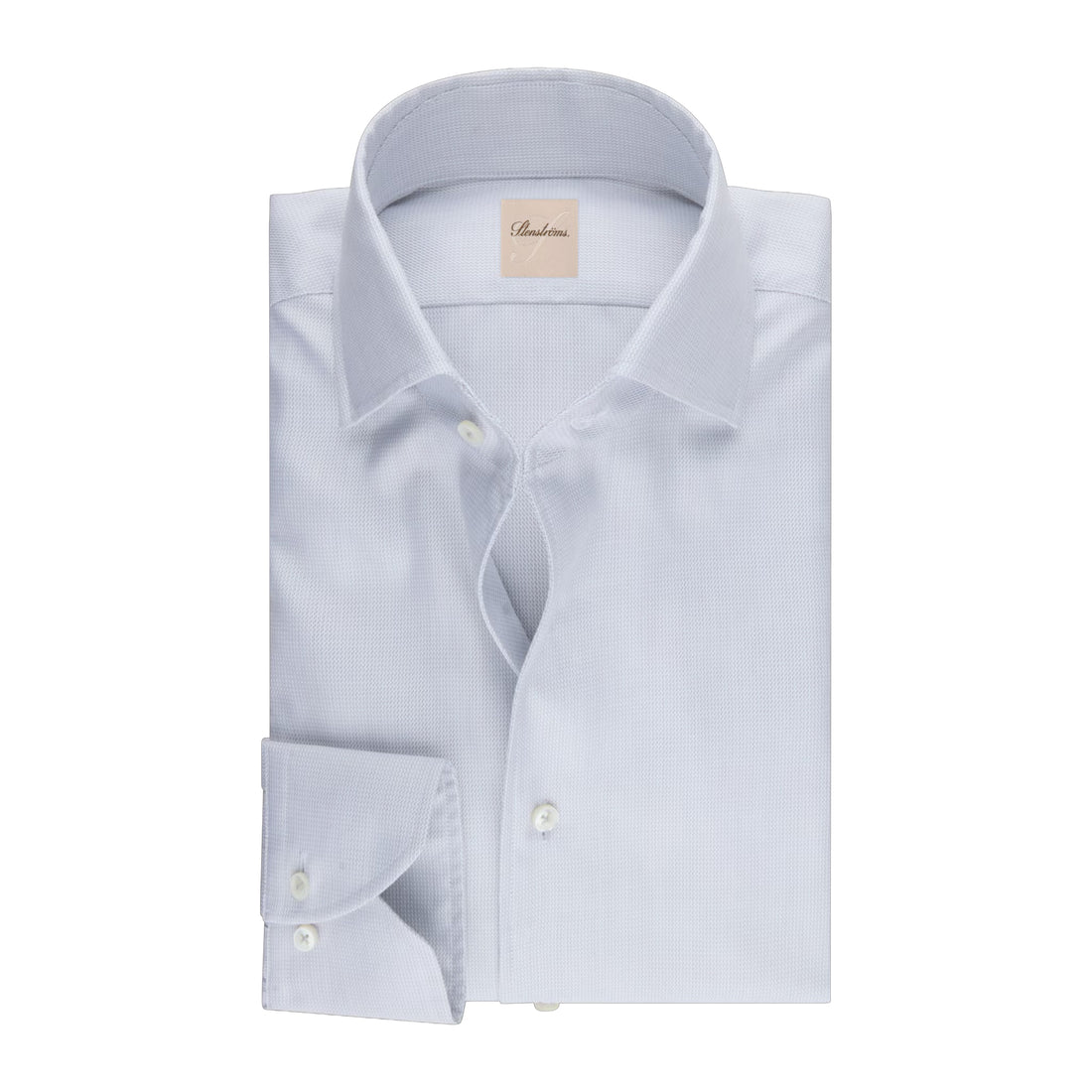Light Gray Twill Regular Fit Casual Shirt - Stenströms