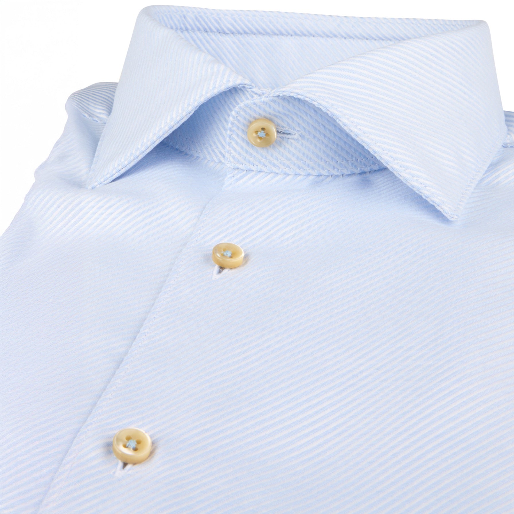 Light Blue Twill Slimline Shirt - Stenströms