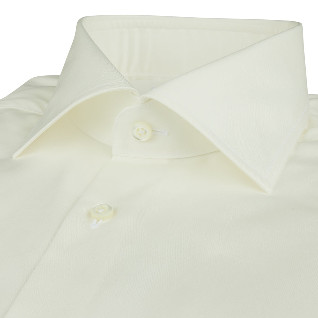 Champagne Solid Twill Slimline Dress Shirt - Stenströms