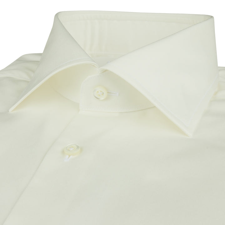 Champagne Solid Twill Slimline Dress Shirt - Stenströms