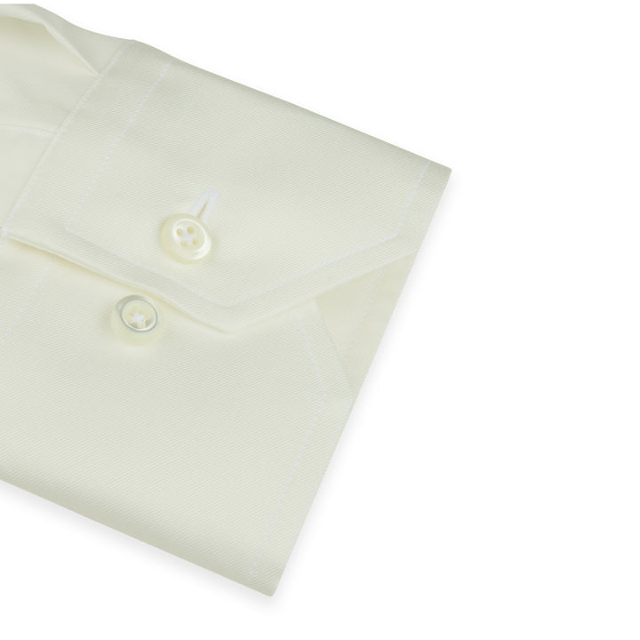Champagne Solid Twill Slimline Dress Shirt - Stenströms