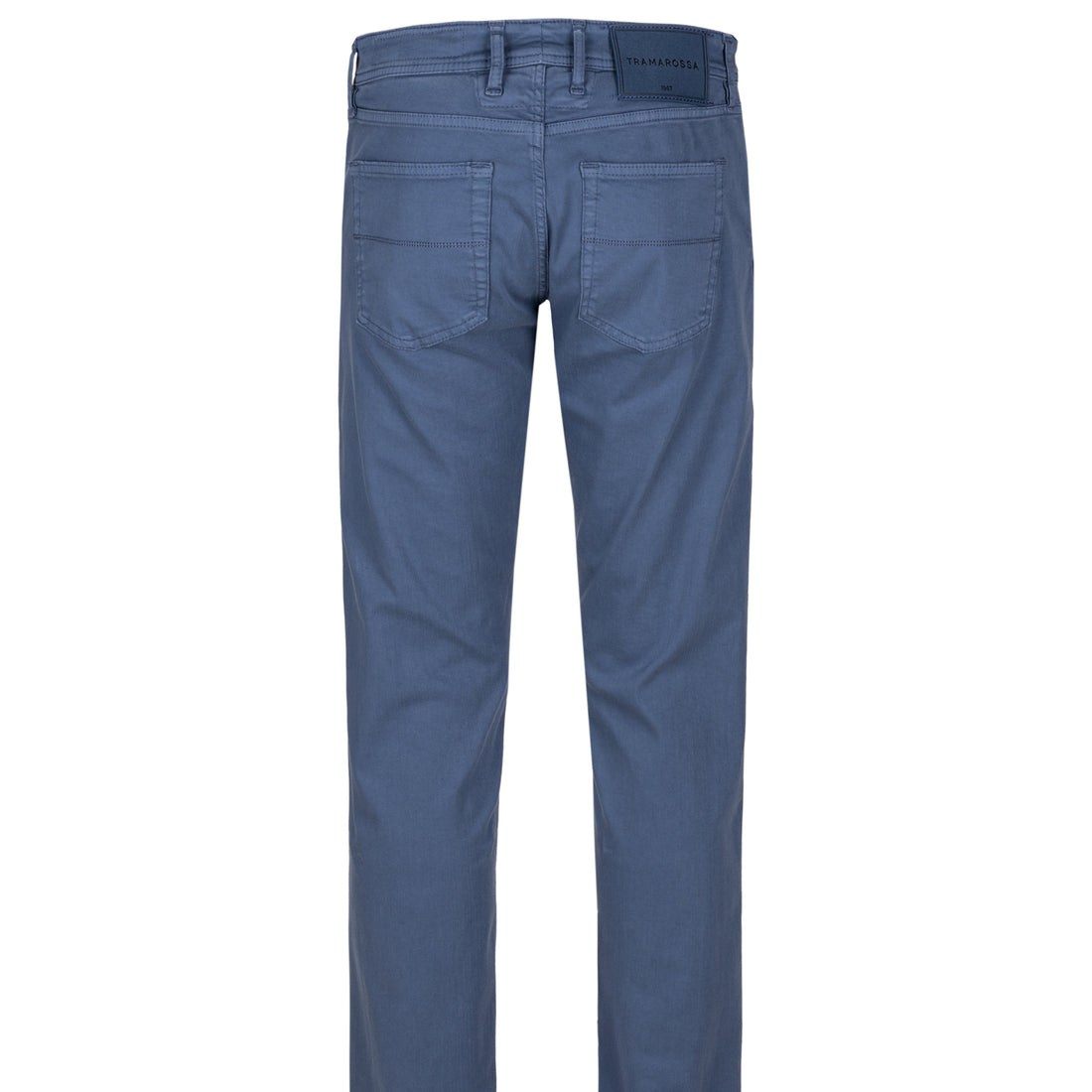 Cloud Blue Soft Dye Michelangelo Super-Stretch Five Pocket Pants - TRAMAROSSA - Boutique Jacques International