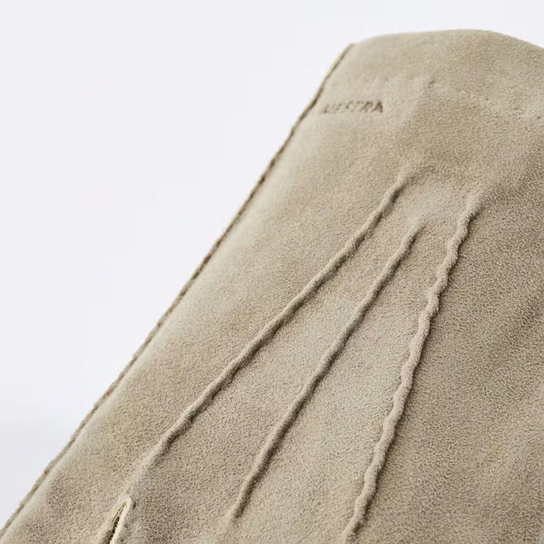 Natural Gray Damien Sueded Tanned Goat Leather Gloves - Hestra
