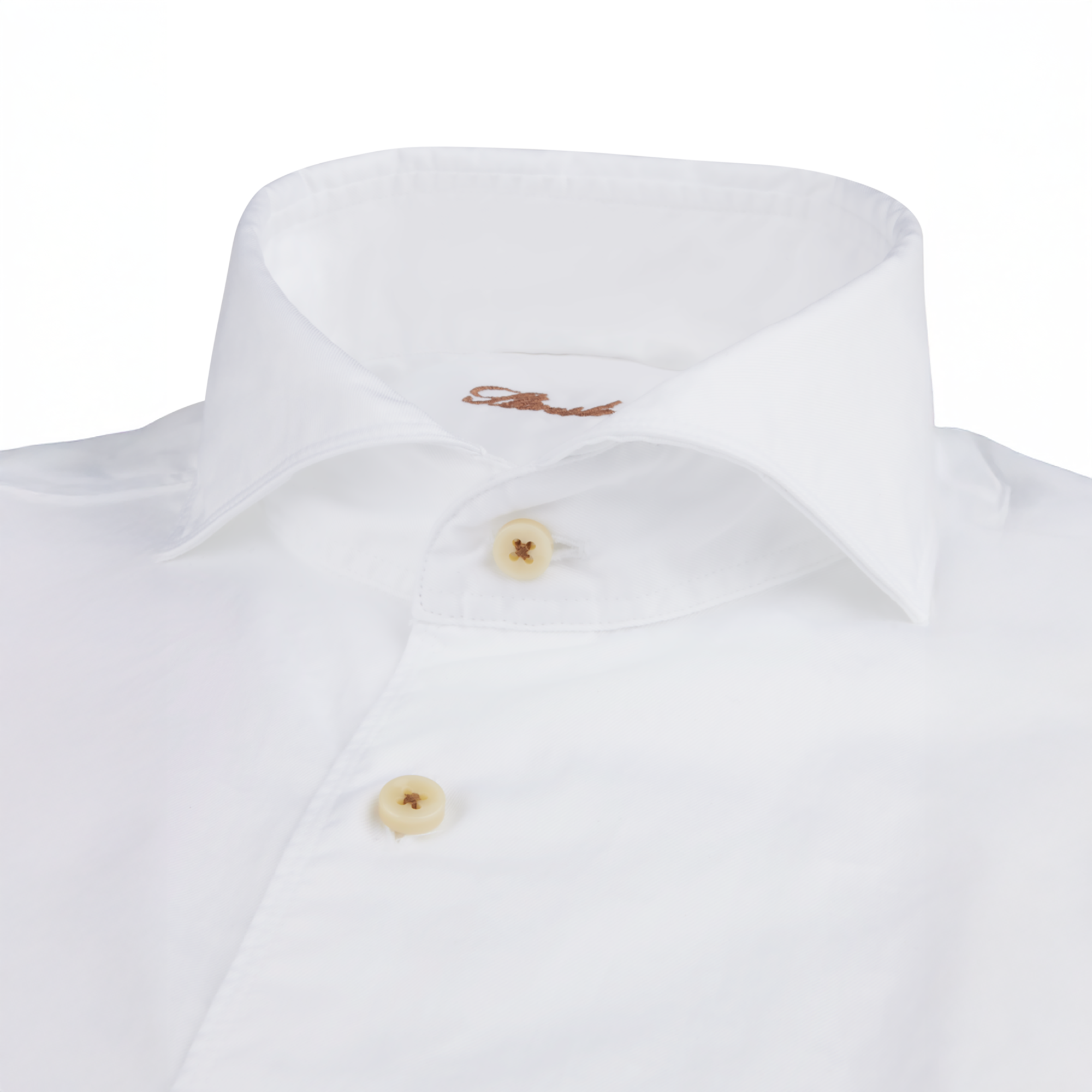 White Garment Wash Slimline Casual Shirt - Stenströms
