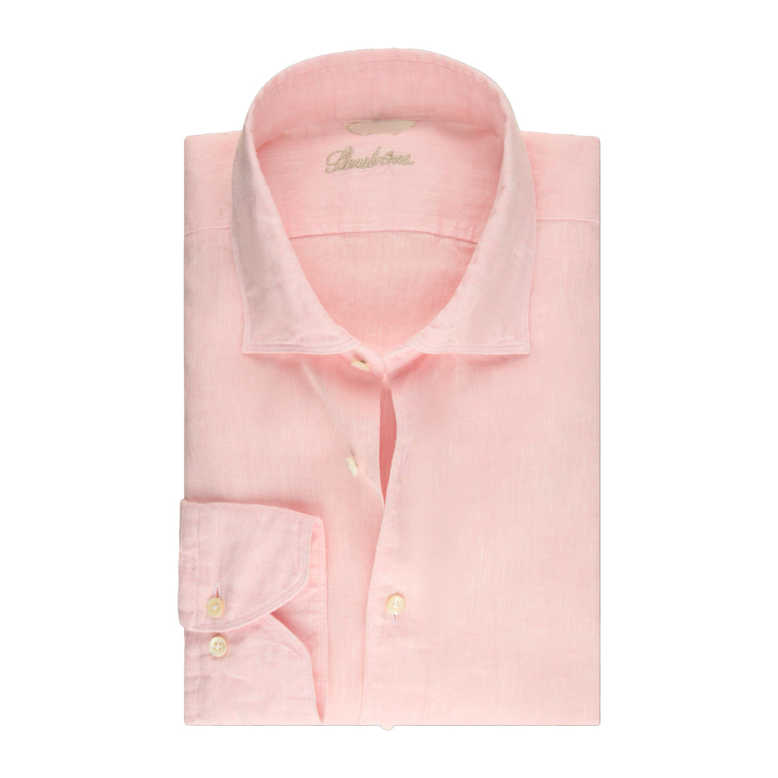 Light Pink Linen Casual Slimline Shirt - Stenströms - Boutique Jacques International