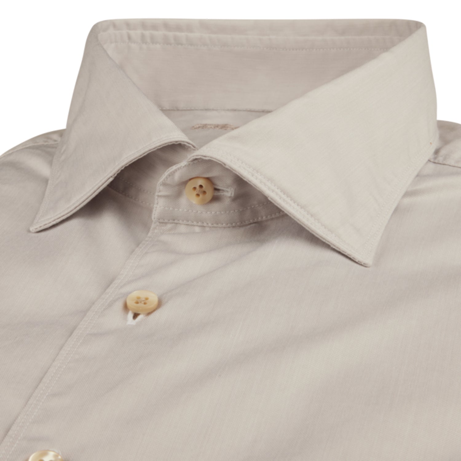 Beige Garment Wash Slimline Casual Shirt - Stenströms
