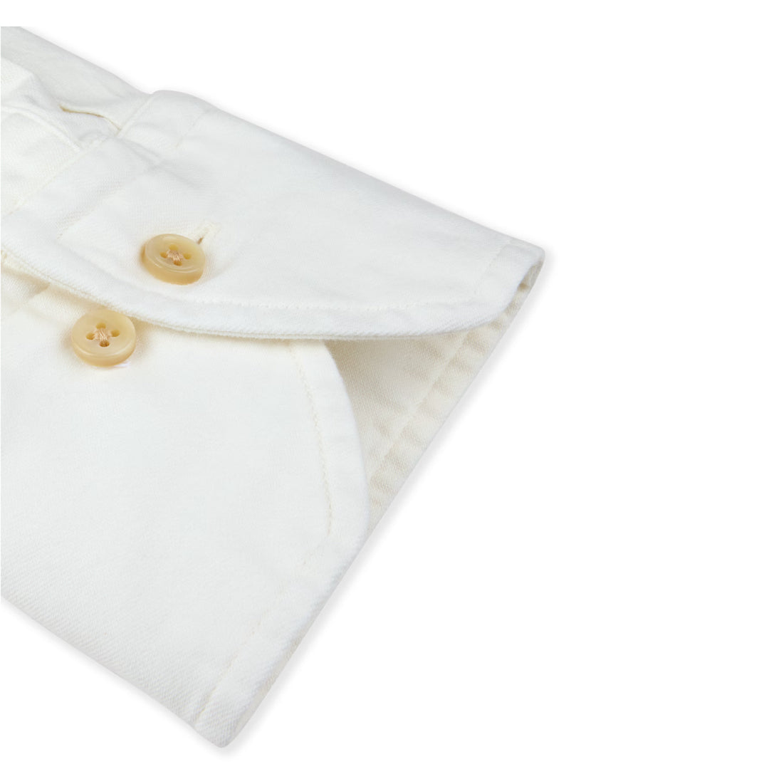 Off-White Denim Cotton-Stretch Slimline Casual Shirt - Stenströms