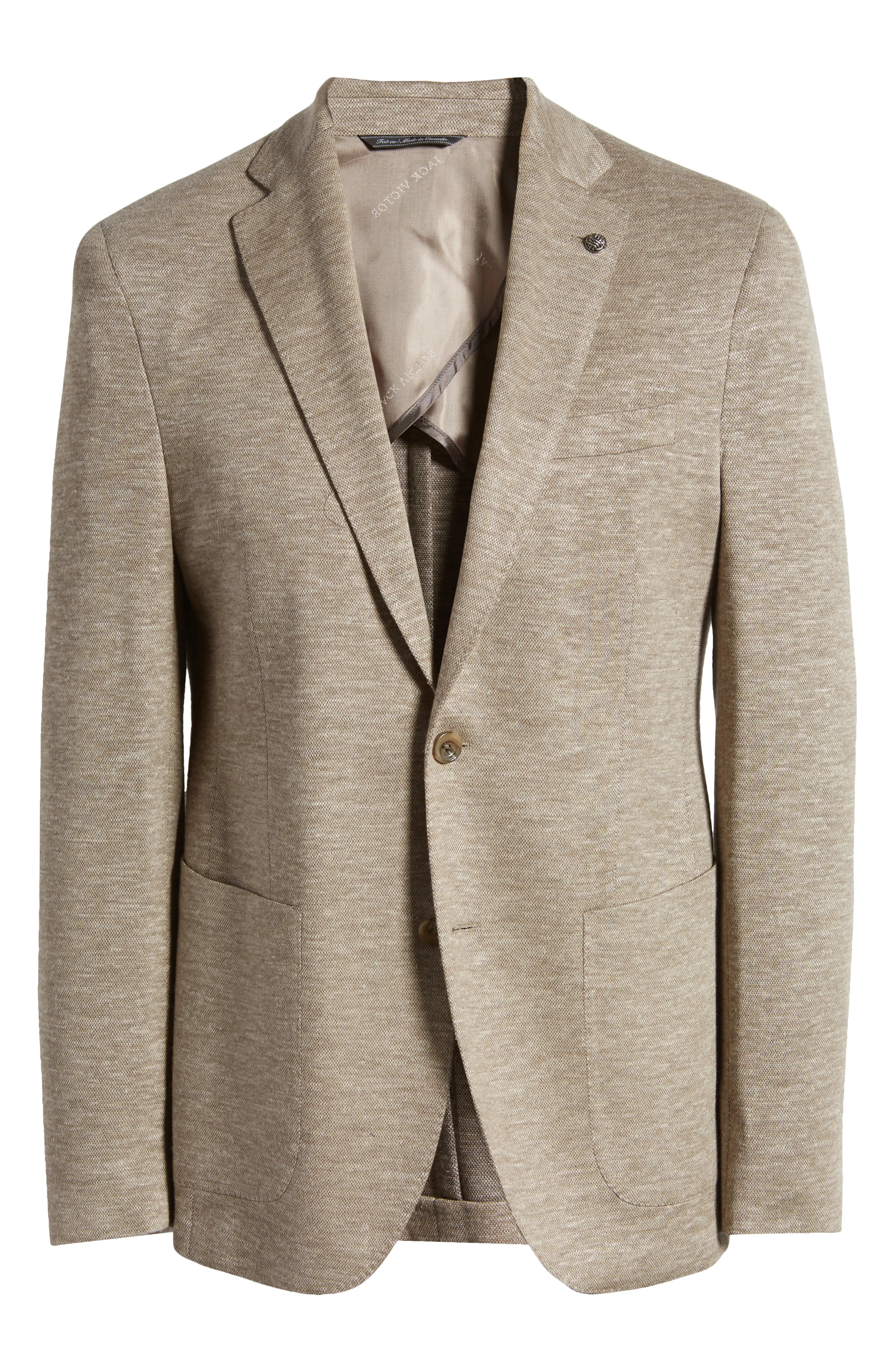 Tan Wool Knit Comfortwear Hartford Contemporary Fit - Jack Victor